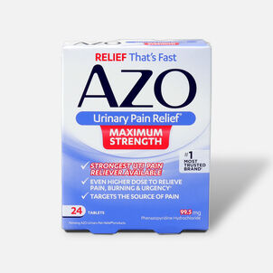 AZO Urinary Pain Relief Maximum Strength Tablets, 24 ct.