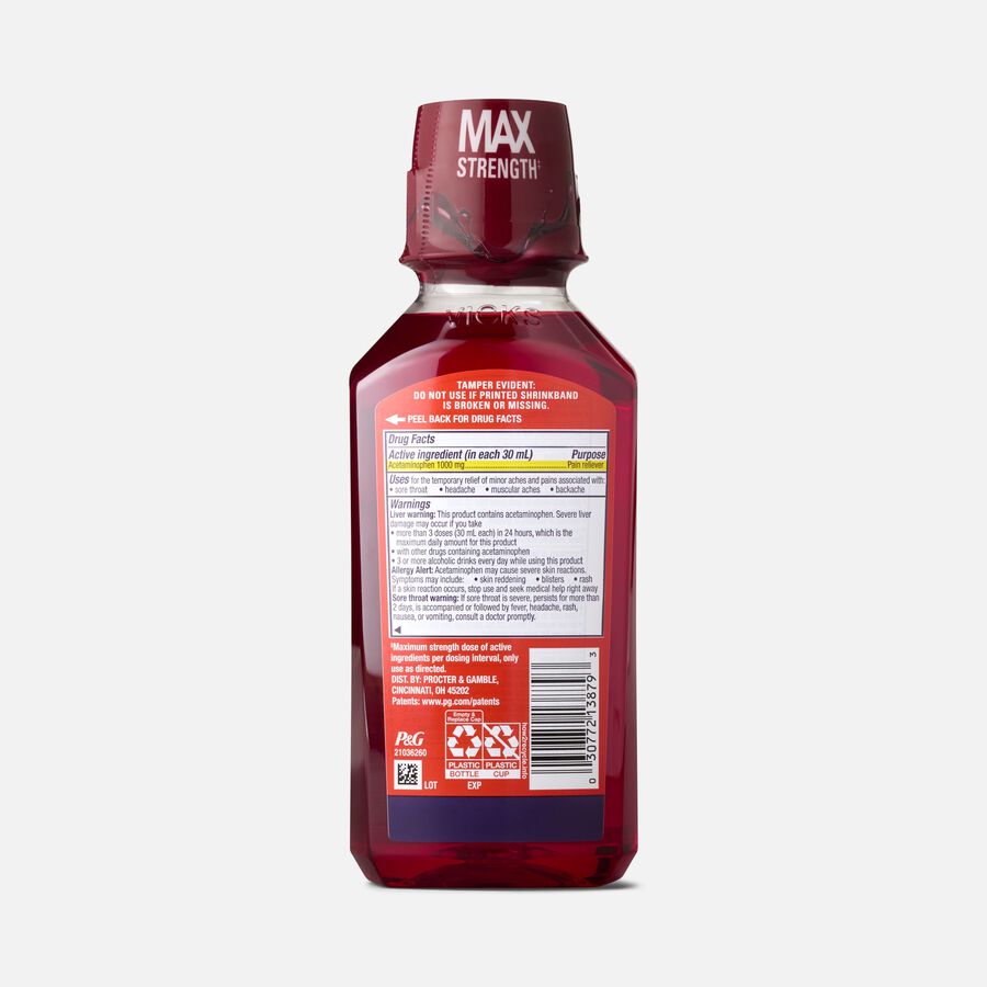 Vicks PainQuil Pain Relief Liquid, Black Cherry, 12 oz., , large image number 1