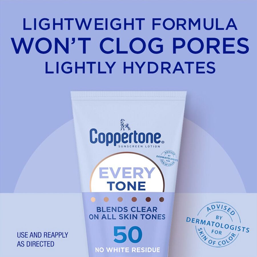 Coppertone Every Tone Sunscreen Lotion, SPF 50,  7 fl oz., , large image number 2
