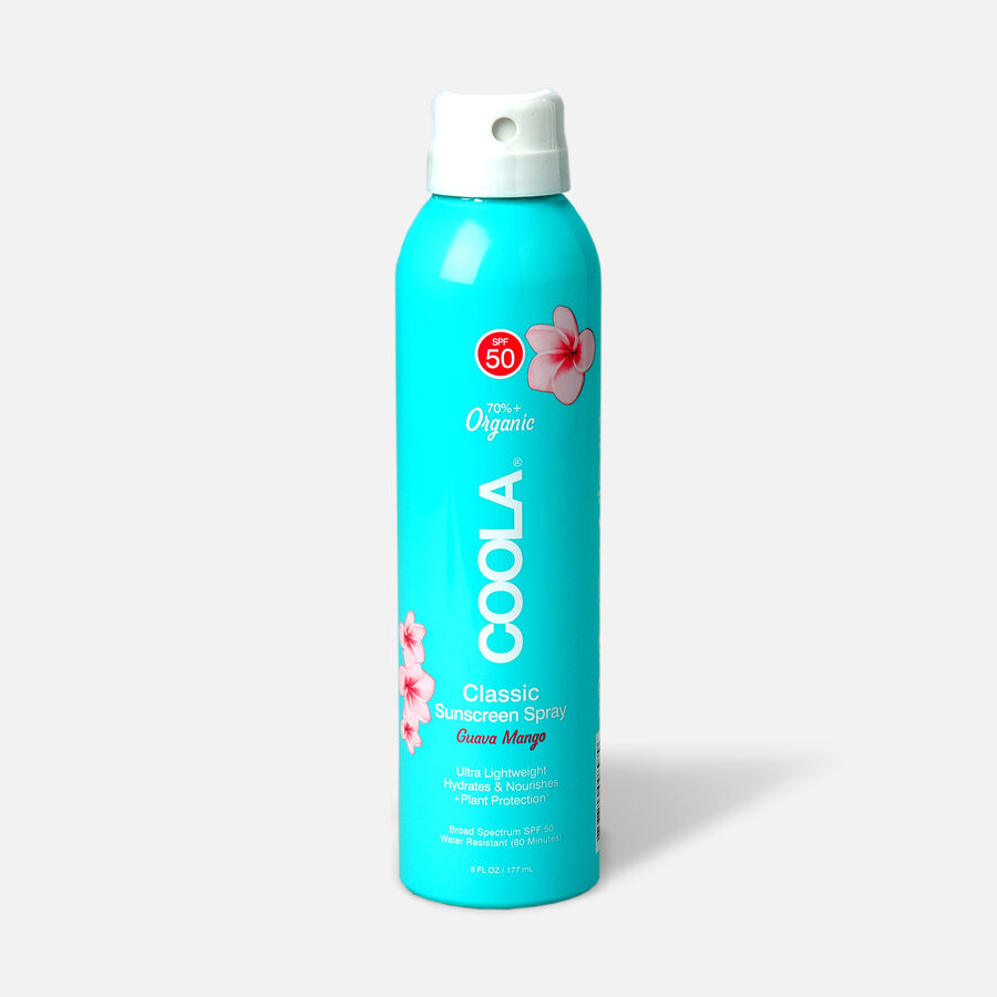 Coola Classic Body Organic Sunscreen Spray SPF 50, Guava Mango, 6 oz., , large image number 0