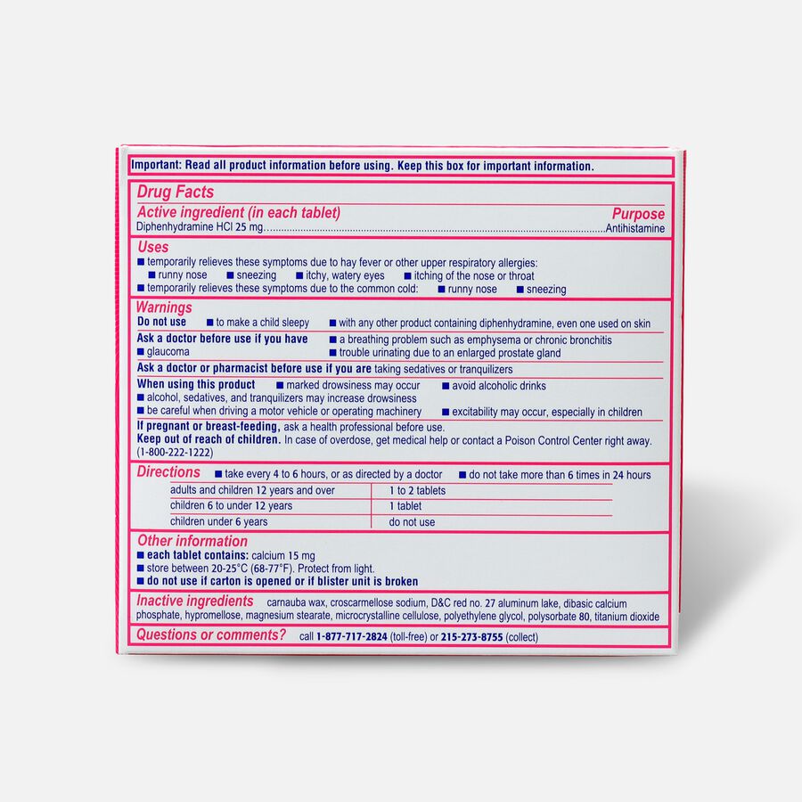 Benadryl Ultra Allergy Relief Tablets, 48 ct., , large image number 1