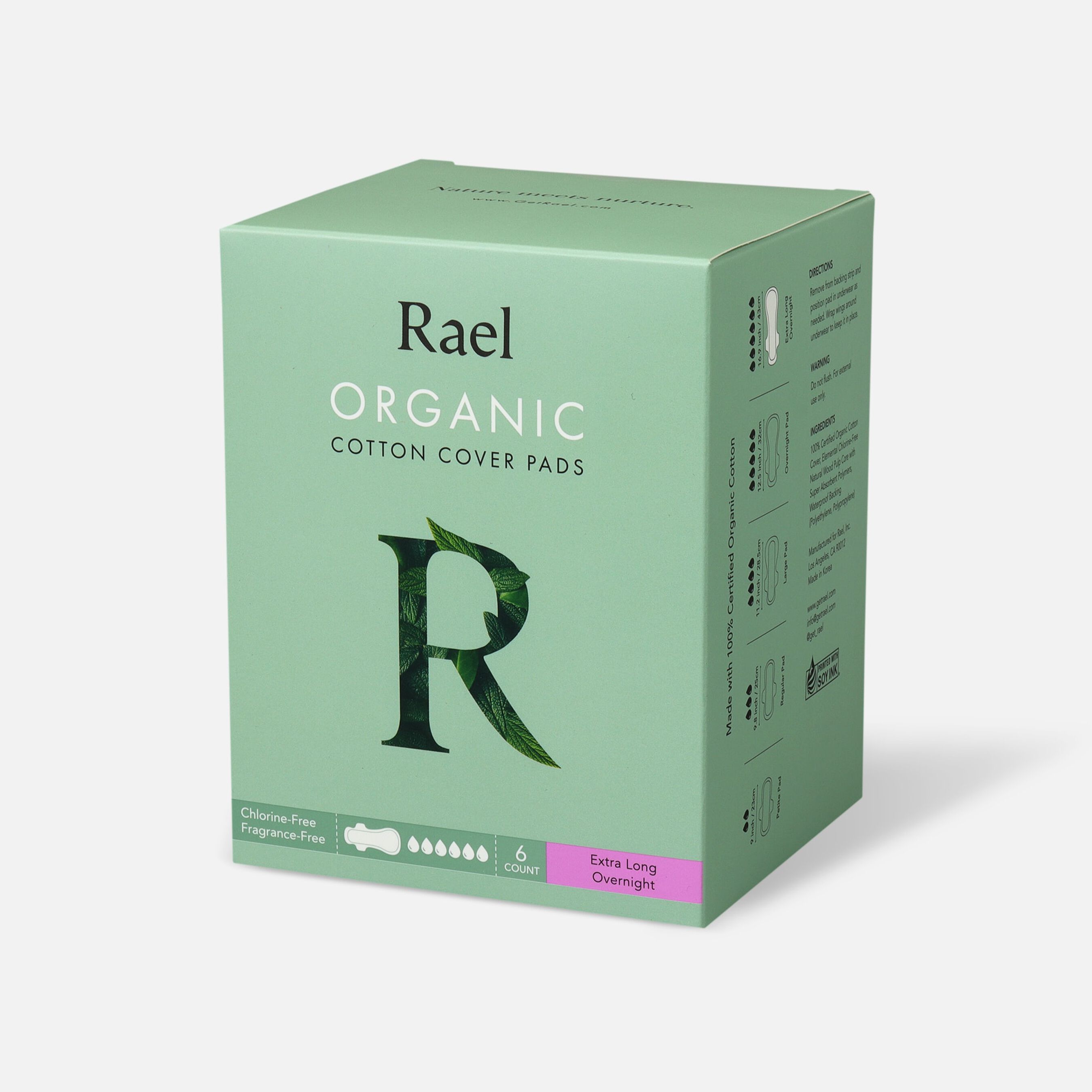 Rael Organic Cotton Cover Pads