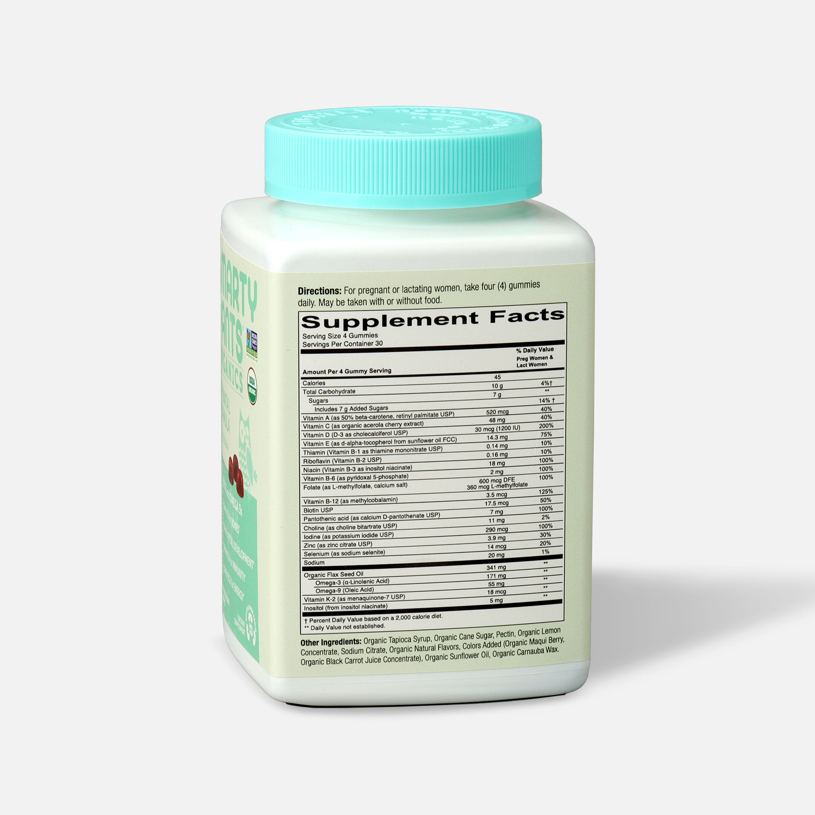 FSA Eligible SmartyPants Organic Prenatal Complete Gummy Vitamins, 120