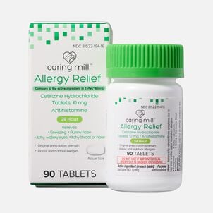 Caring Mill&trade; 24-Hour Allergy Relief Cetirizine Hydrochloride Tablets, 10mg