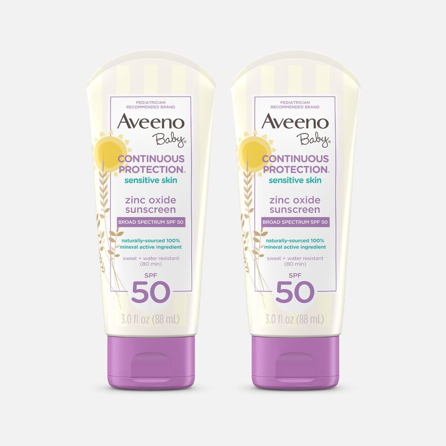 Aveeno Baby Continuous Protection Lotion, SPF 50, 3 oz. (2-Pack), , large image number 0