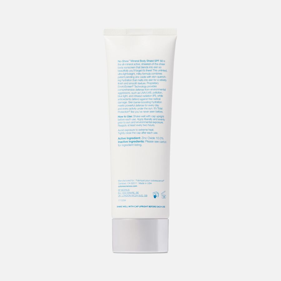 Colorescience Total Protection&reg; No-Show&trade; Body Mineral Sunscreen, SPF 50, 4 fl. oz., , large image number 1