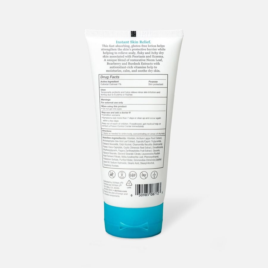 Derma E Eczema Relief Lotion, 6 oz., , large image number 1
