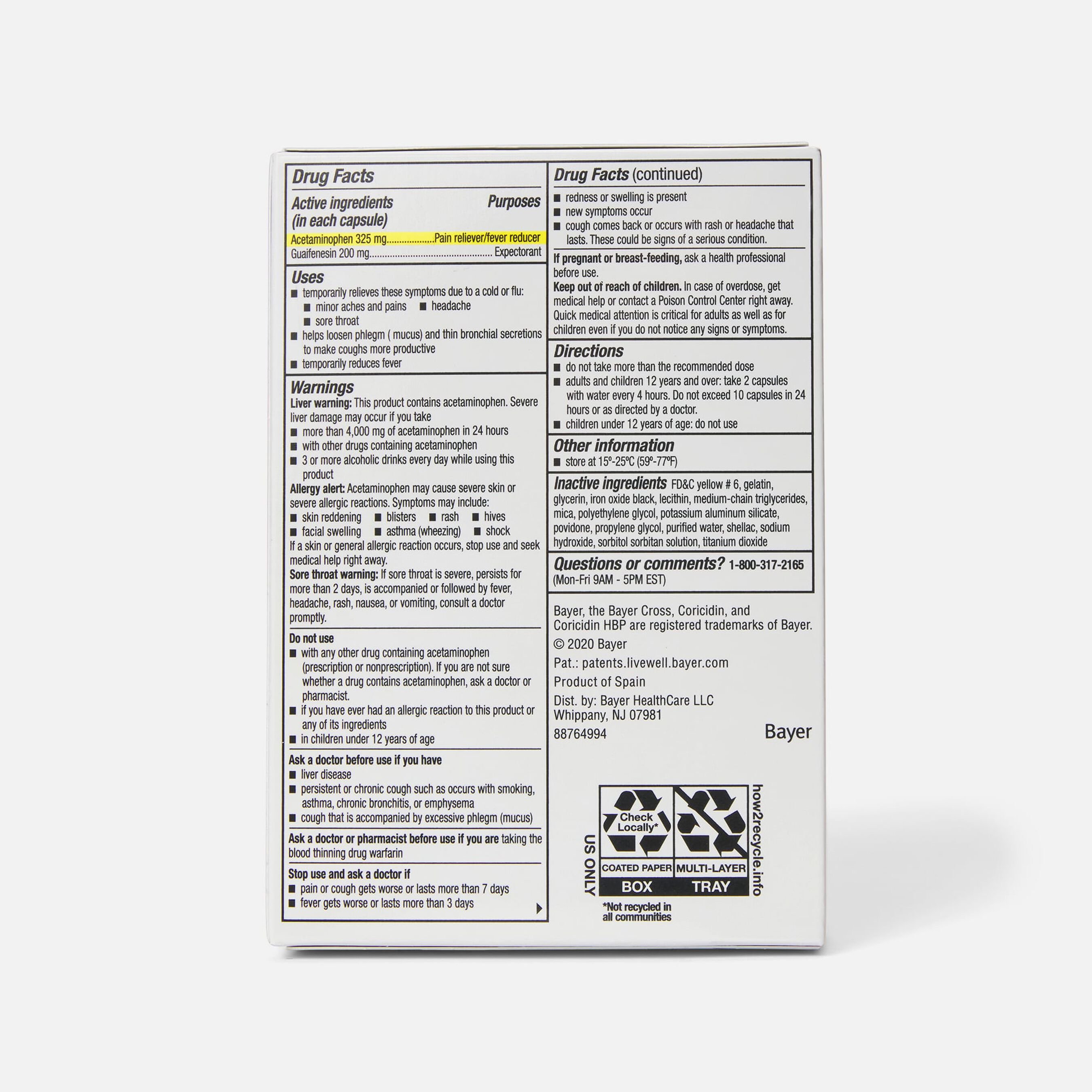 FSA Eligible Coricidin HBP Maximum Strength Cold, Cough & Flu Medicine