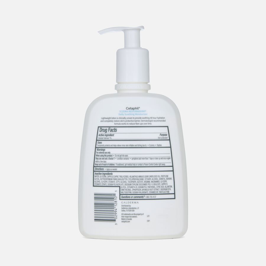 Cetaphil Eczema Restoraderm® Daily Soothing Moisturizer, 16 oz., , large image number 1