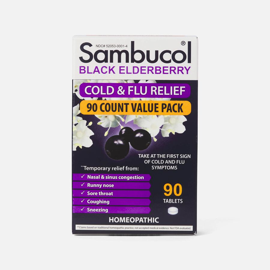 Sambucol Homeopathic Cold & Flu Relief Tablets