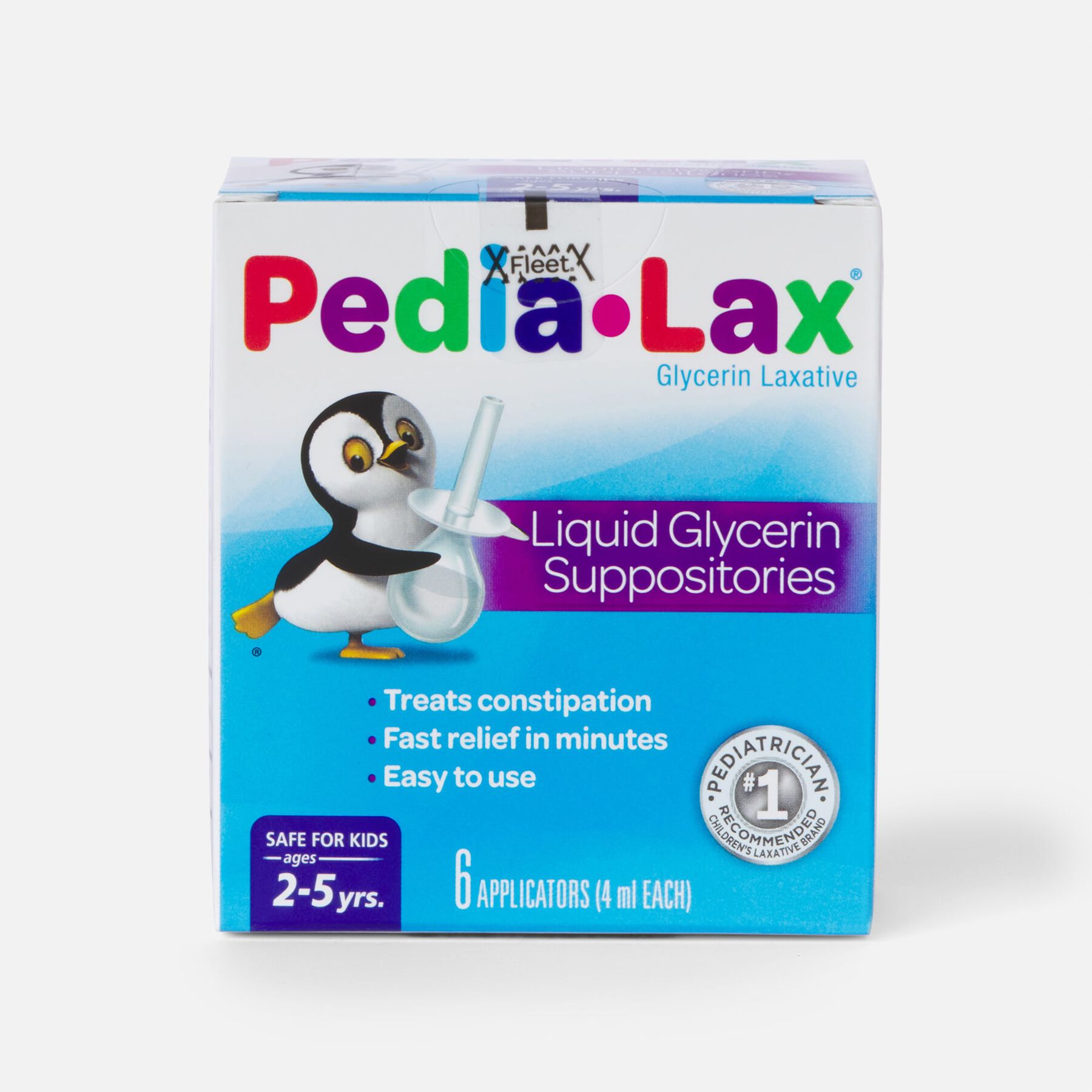 PediaLax Liquid Glycerin Suppositories, 6 ct.