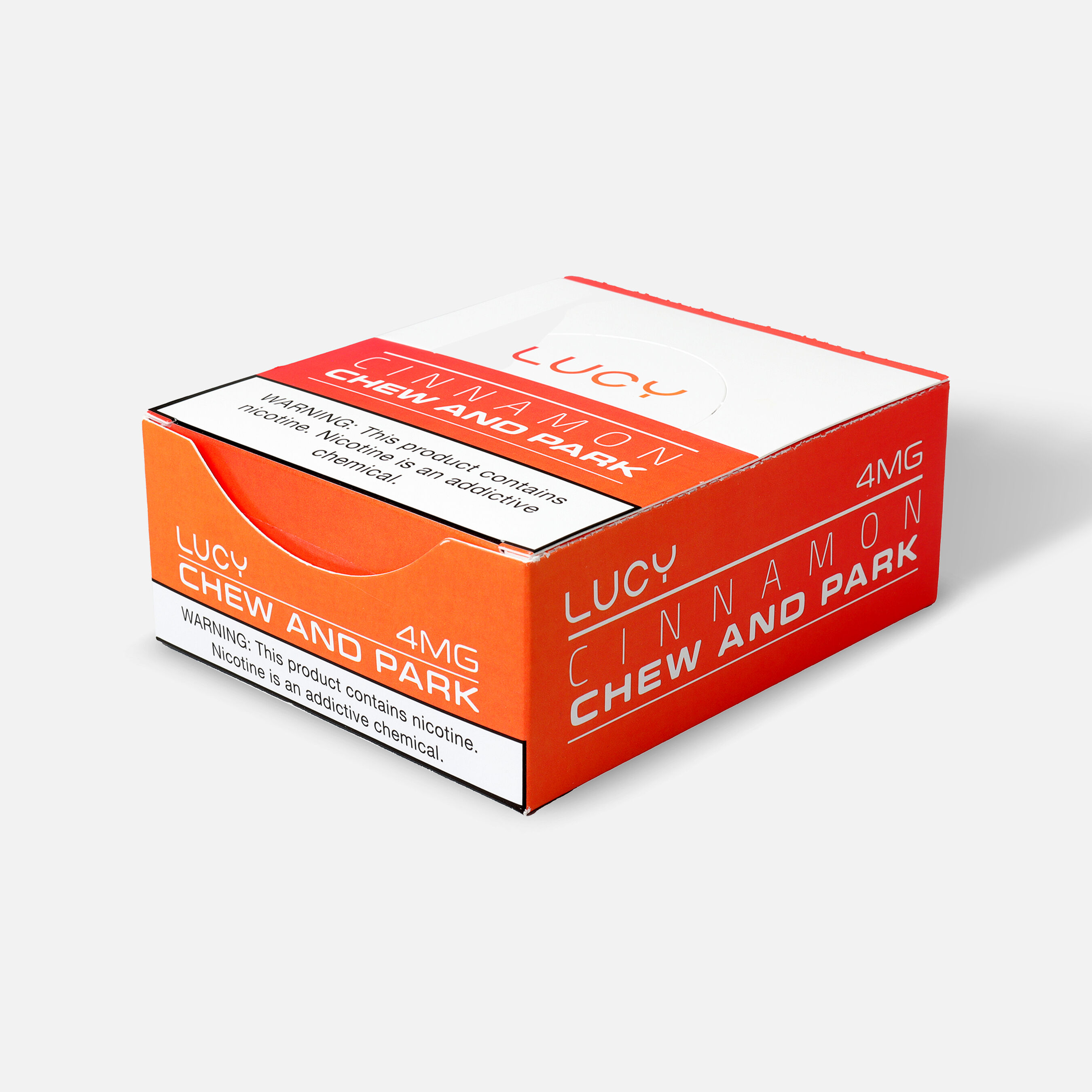 Lucy Chew and Park Nicotine Gum, Cinnamon, 4mg, 100 ct