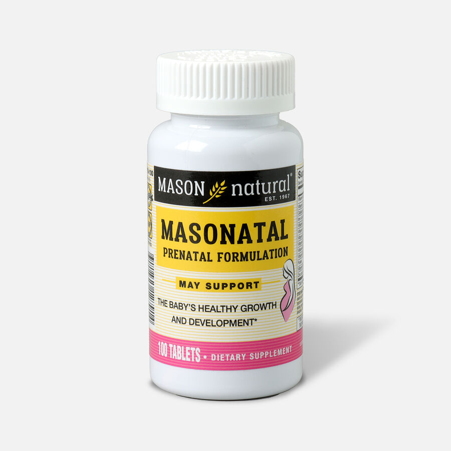 Mason Natural MasNatal Multivitamin/Multimineral Supplement, 100 tablets, , large image number 0