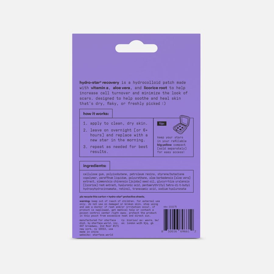 Starface Hydro-Star Recovery Patches, 32 ct., , large image number 1