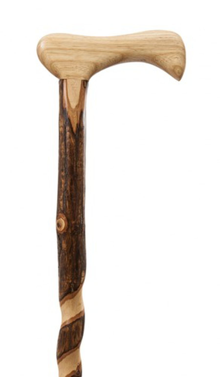 Brazos Free Form Handcrafted Wood Cane with Derby Handle, 37", , large image number 4