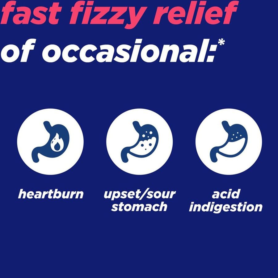 Alka-Seltzer&reg; Fizzy Melts Upset Stomach Relief, Mixed Berry, 16 ct., , large image number 2