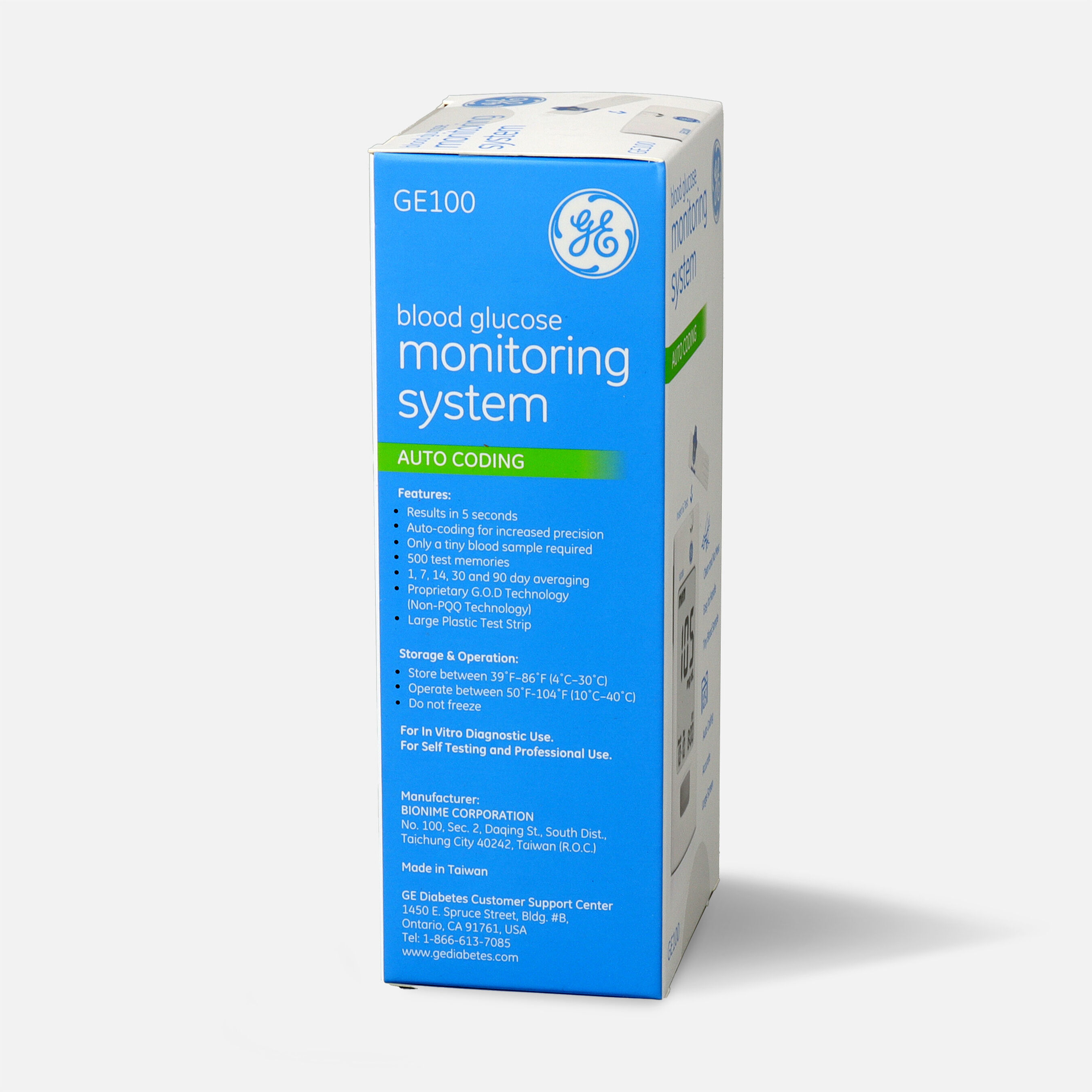 GE100 Blood Glucose Meter