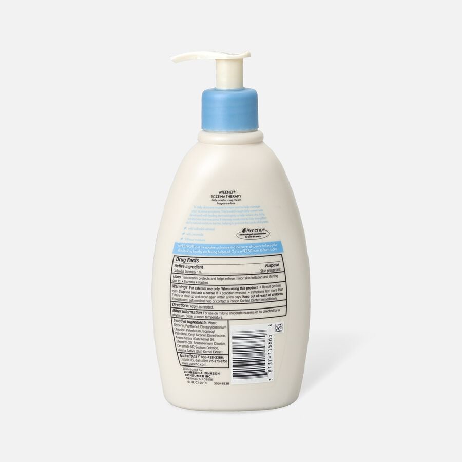 Aveeno Eczema Therapy Daily Moisturizing Cream, 12 fl oz., , large image number 1