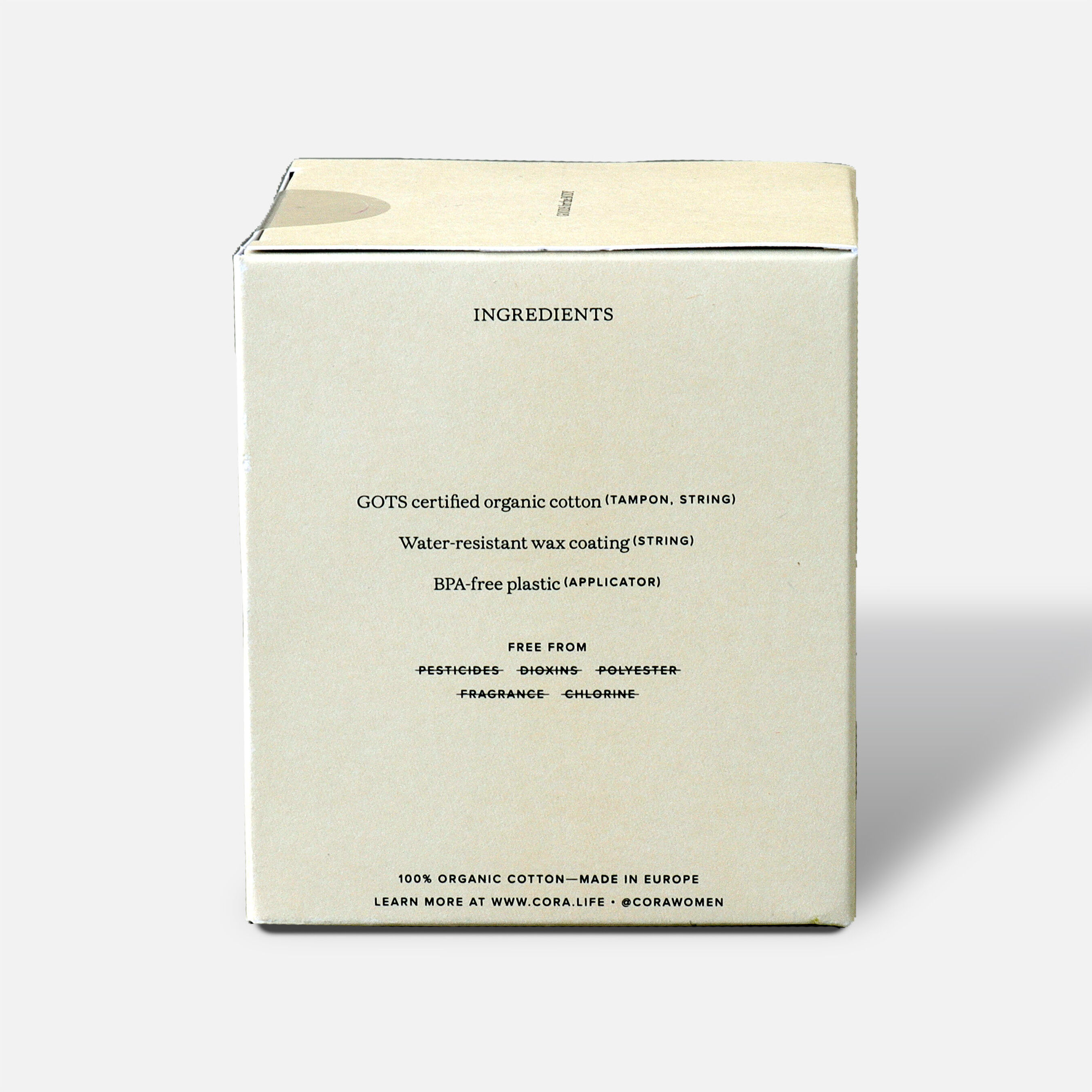 Cora Organic Cotton Applicator Tampons, 16 ct