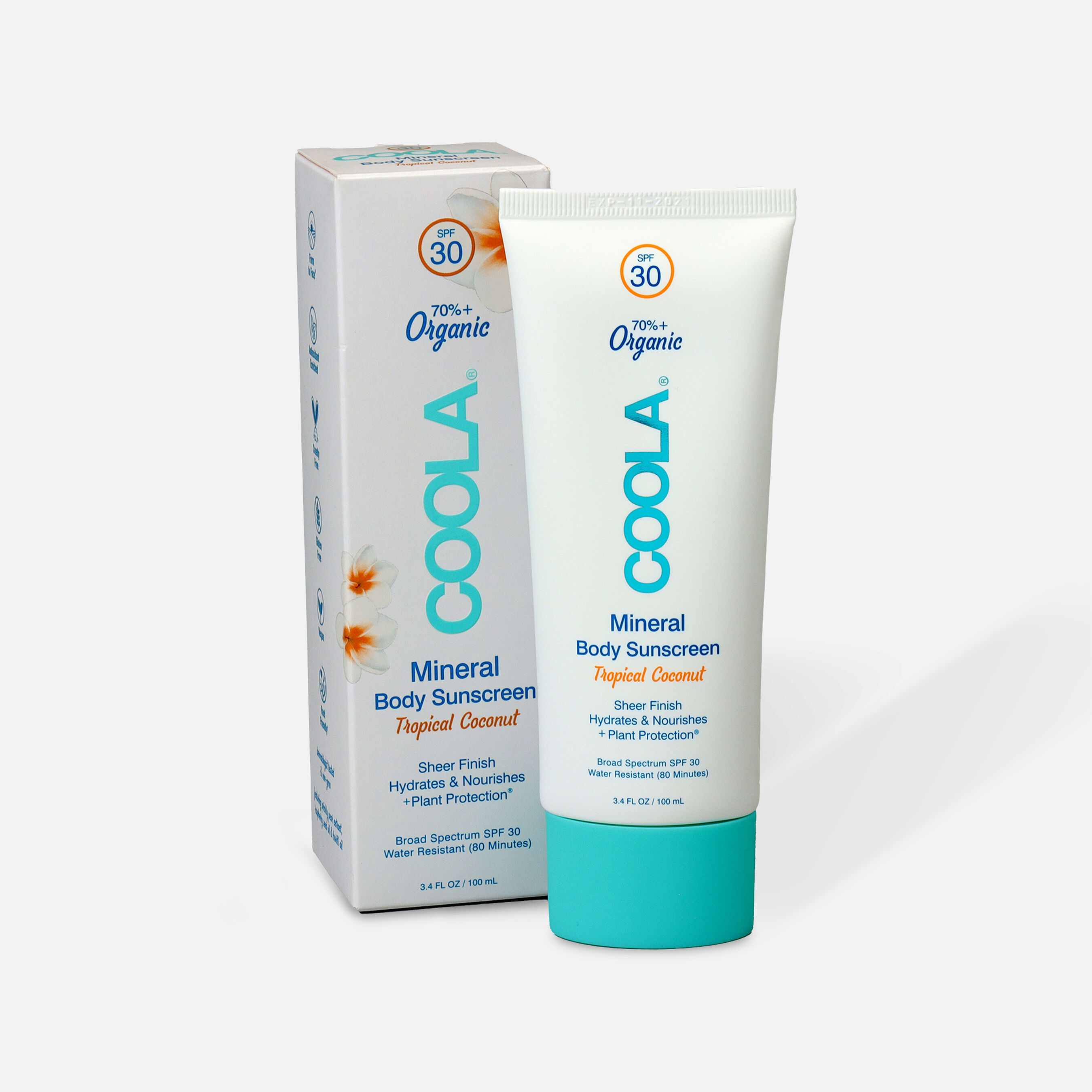 Coola Mineral Body Organic Sunscreen Lotion SPF 50, Fragrance Free
