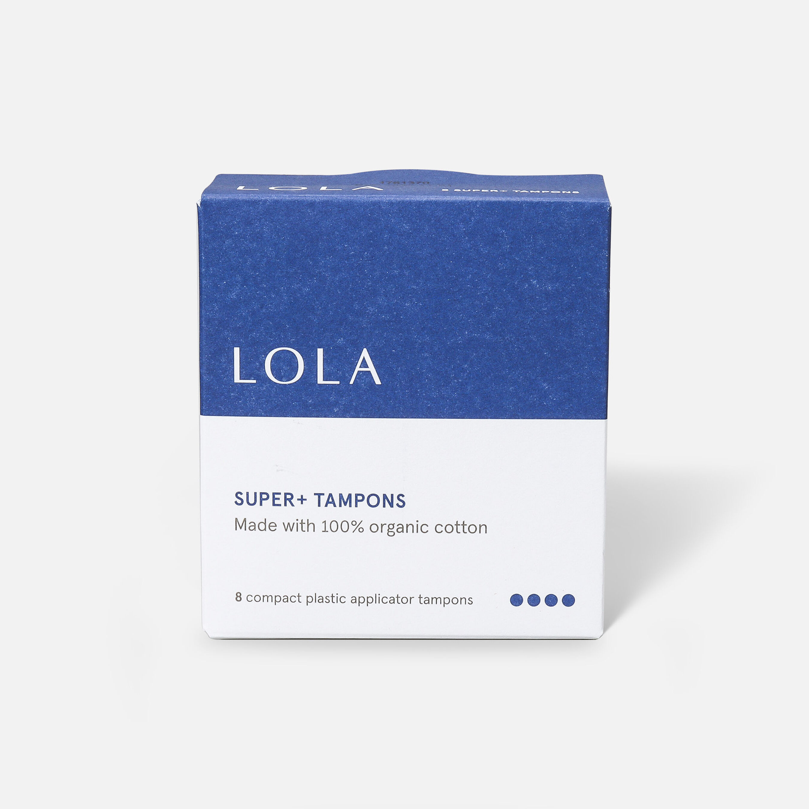 LOLA Super Plus Tampons, Compact Plastic Applicator, 48 ct