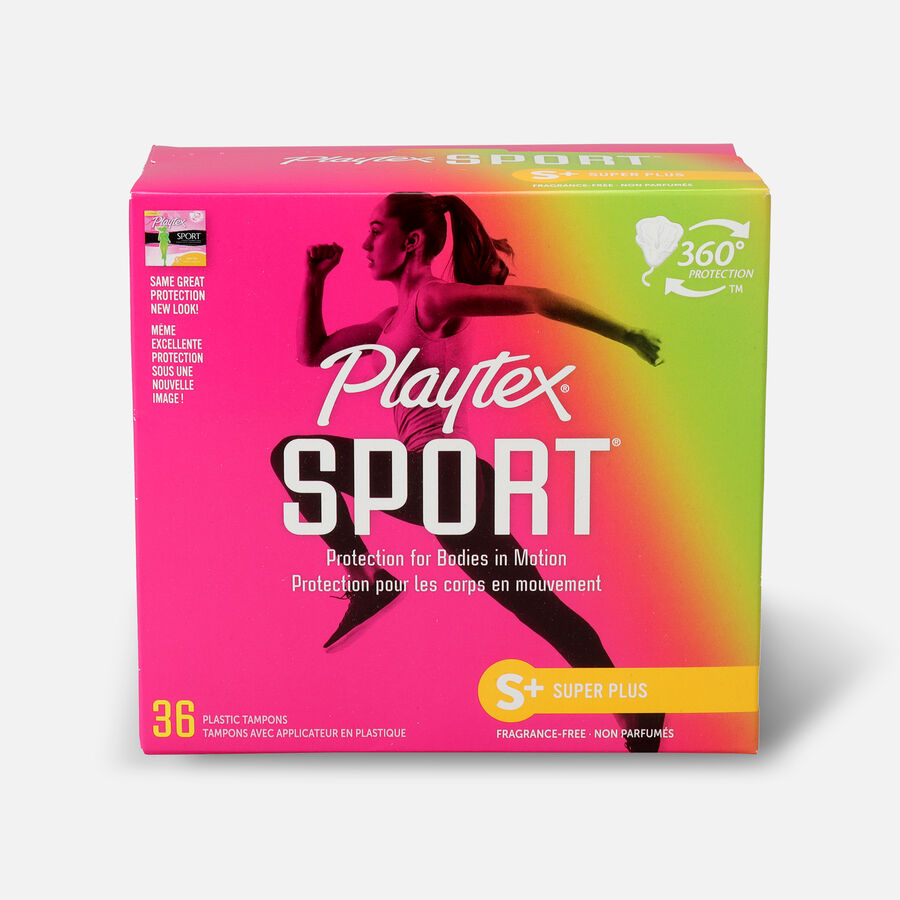 Playtex Sport Super Plus Tampons, Unscented, 36 ct., , large image number 0