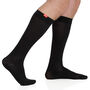 VIM & VIGR Moisture-Wick Nylon Compression Socks, Solid Black, Wide Calf, 30-40 mmHg, , large image number 10