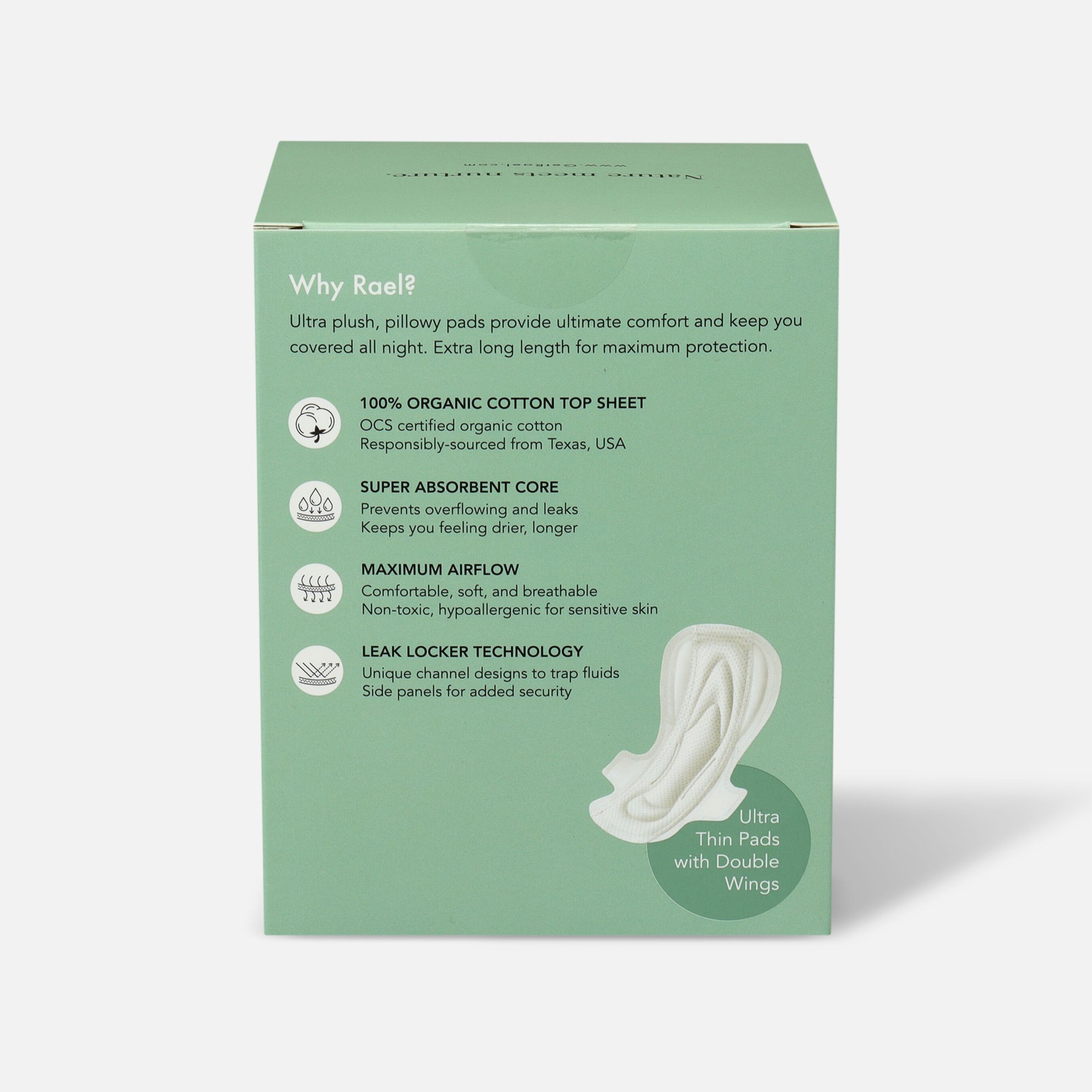 Rael Organic Cotton Cover Pads