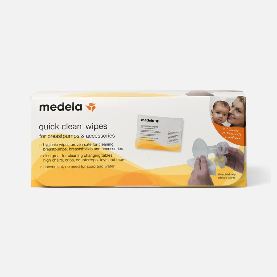 Medela Quick Clean Wipes, 40 ct., , large image number 0