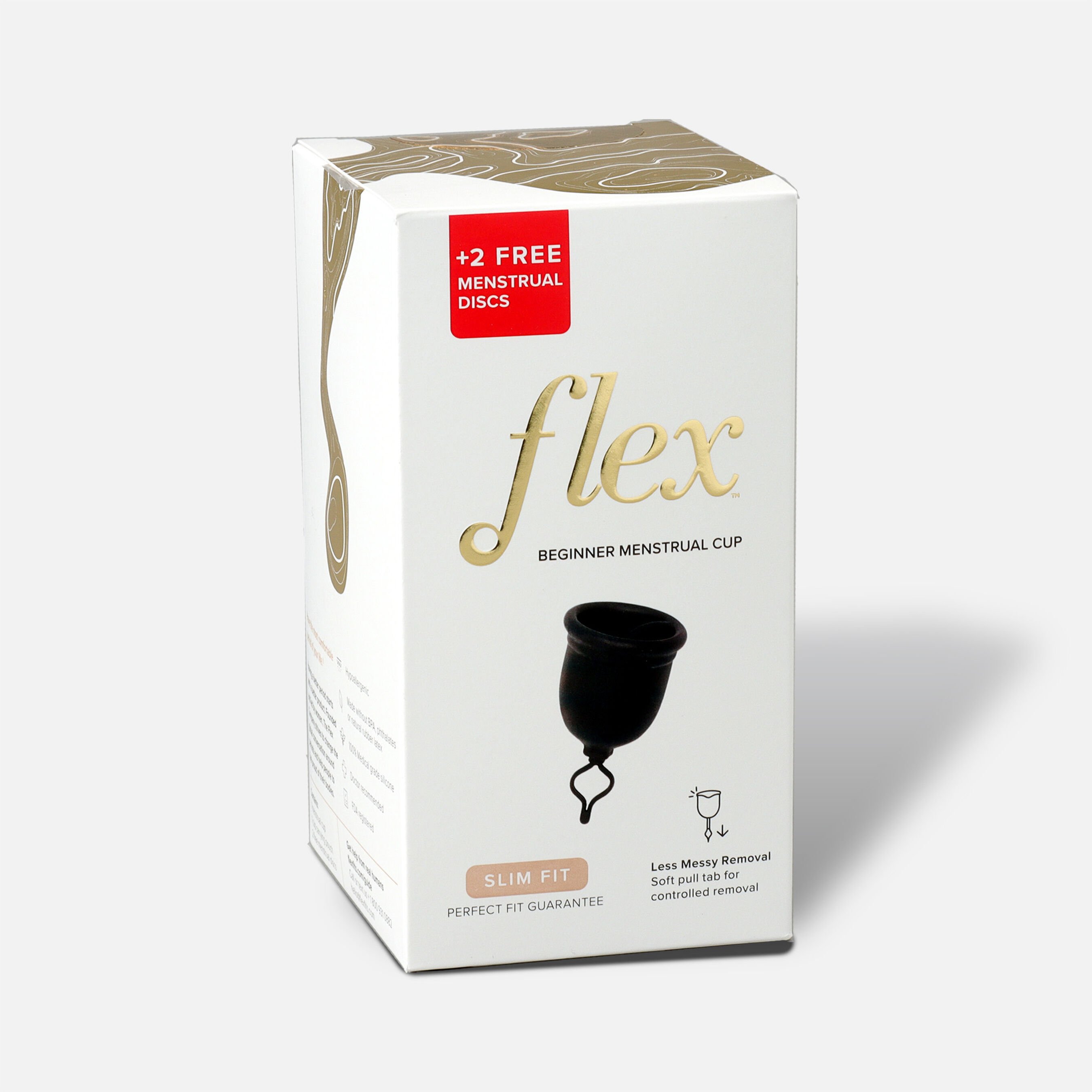 FSA Eligible FLEX Menstrual Cup (includes 2 FREE Menstrual Discs) FSA