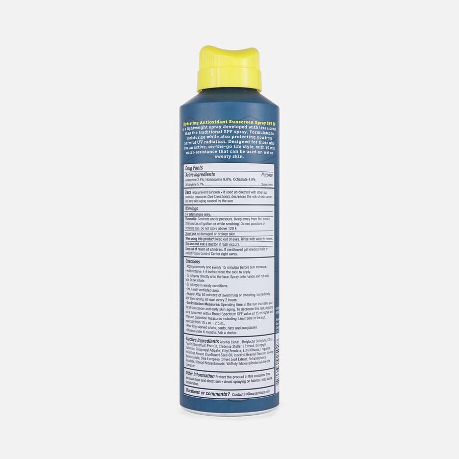 Oars + Alps Hydrating Antioxidant Sunscreen Spray SPF 30, 6 fl oz., , large image number 1