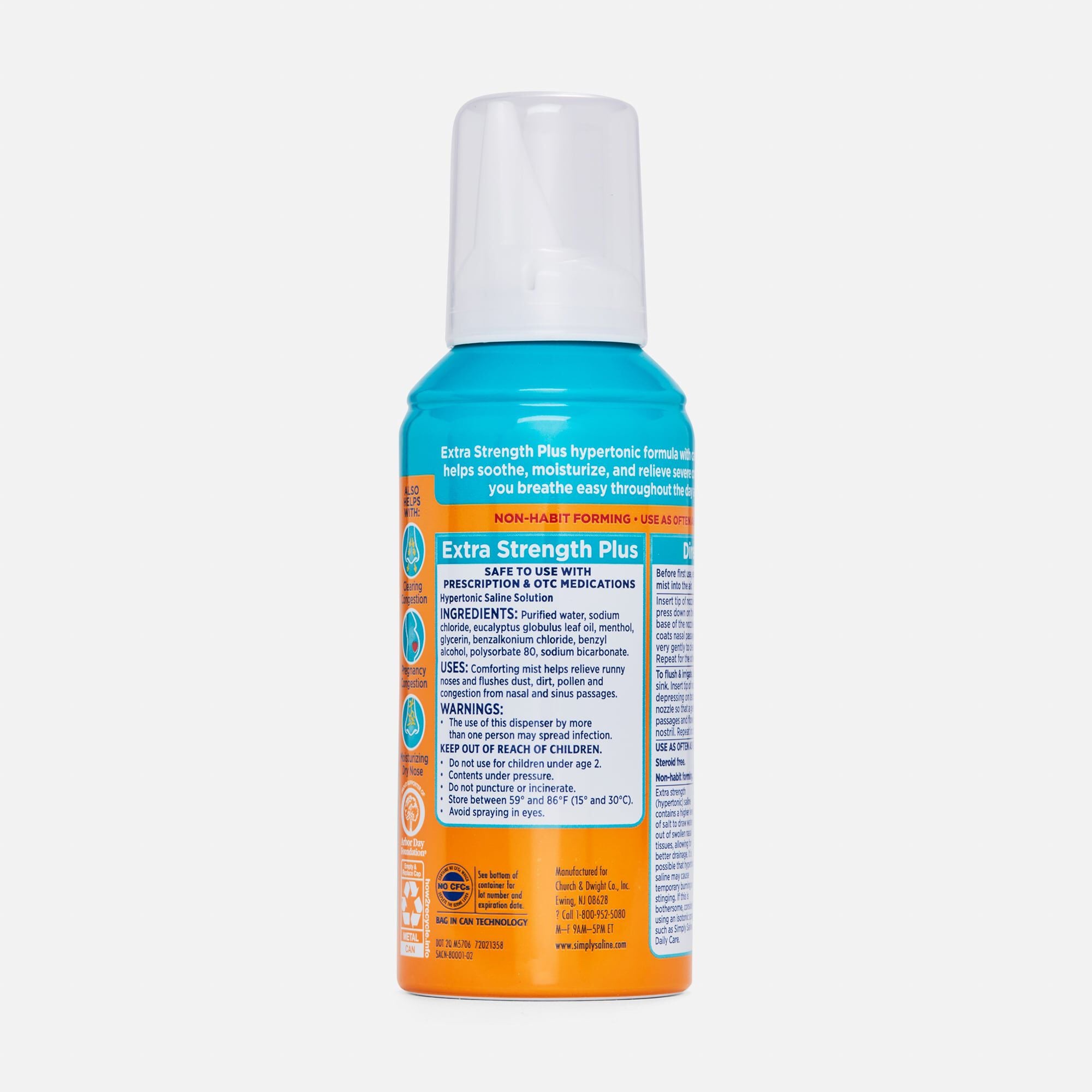ARM & HAMMER Simply Saline Nasal Mist Instant Relief For Everyday