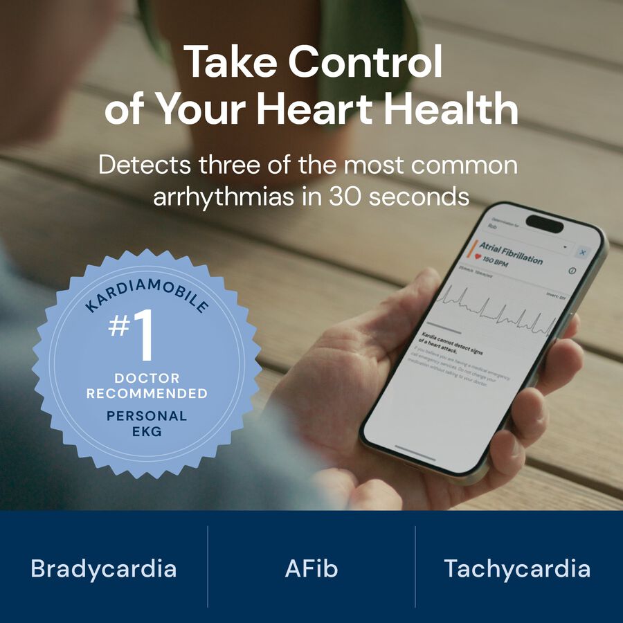KardiaMobile Medical-Grade 1-Lead EKG Heart Monitor, , large image number 2