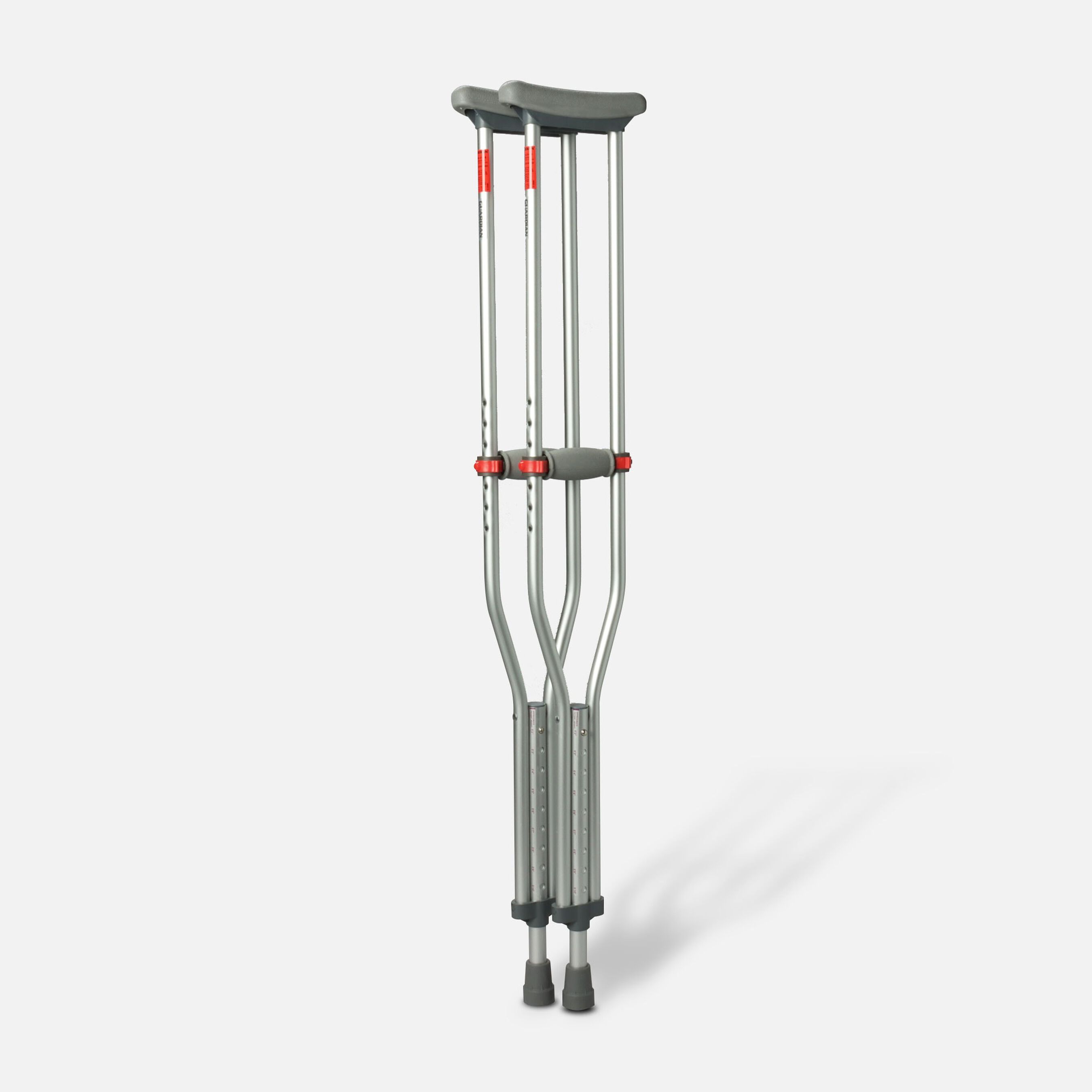 Medline Red Dot Button Crutches 1 Pair