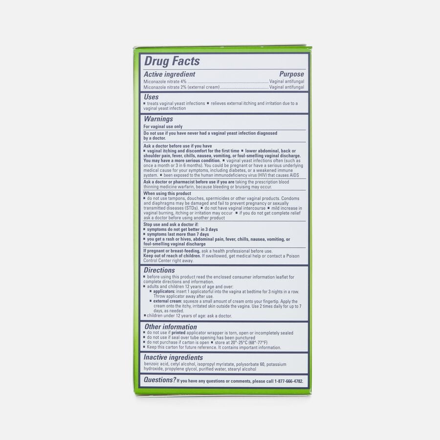 Monistat 3, Cure and Itch Relief, Prefilled Cream, , large image number 1