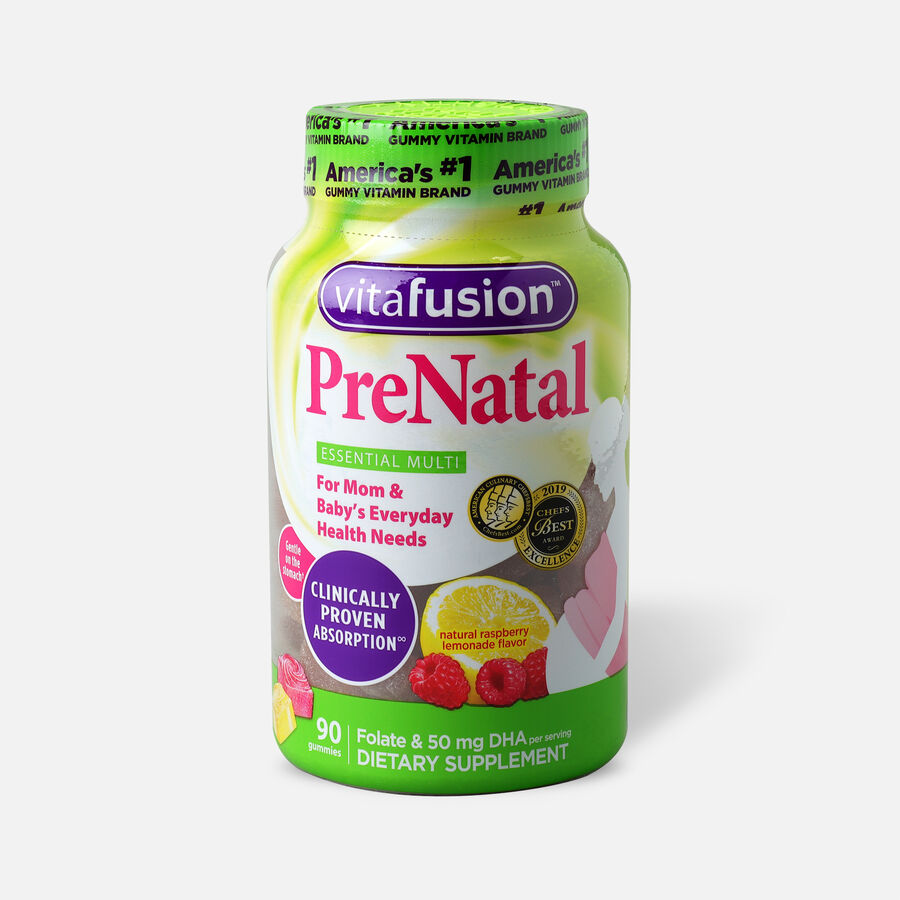 Vitafusion PreNatal Gummy Vitamins, Berry, Lemon and Cherry, 90 ct., , large image number 0