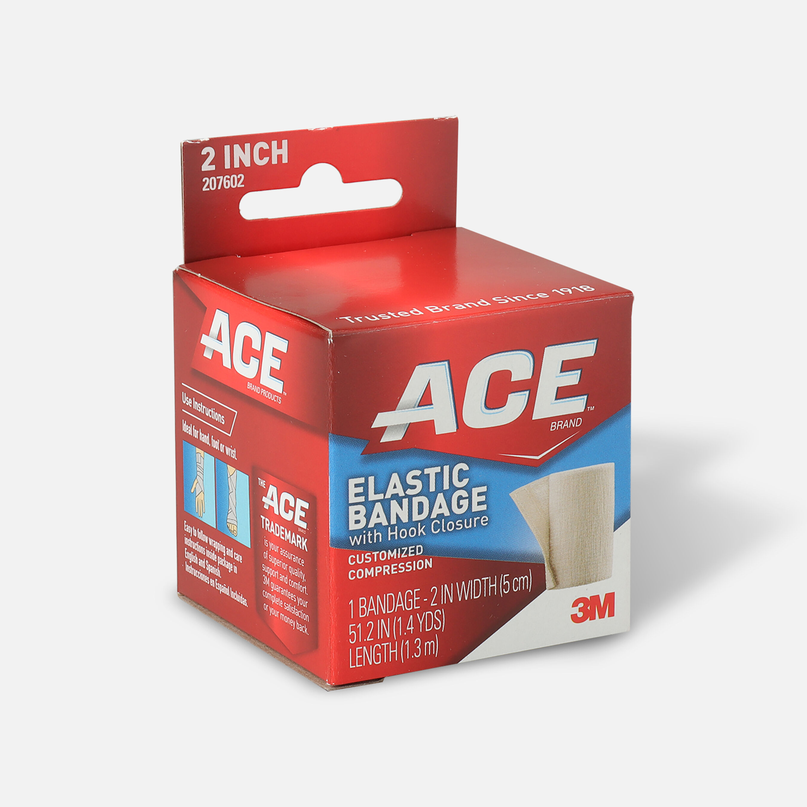 ACE Elastic Bandage with Hook Closure