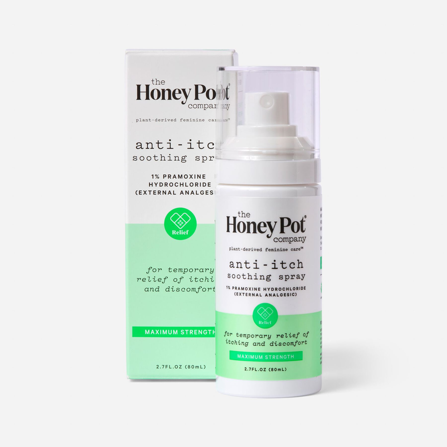 The Honey Pot AntiItch Spray with 1 Pramoxine & Lavender Chamomile