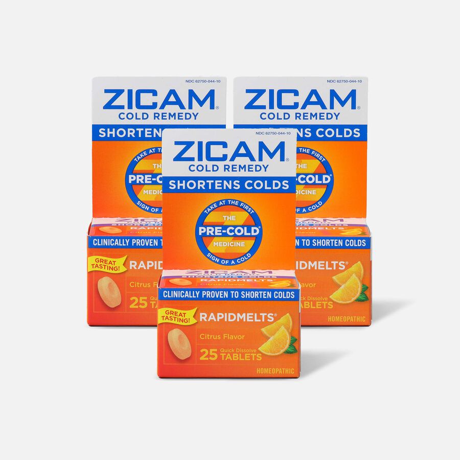 Zicam Cold Remedy Rapid Melts with Vitamin C, Citrus, 25 ct. (3-Pack), , large image number 0