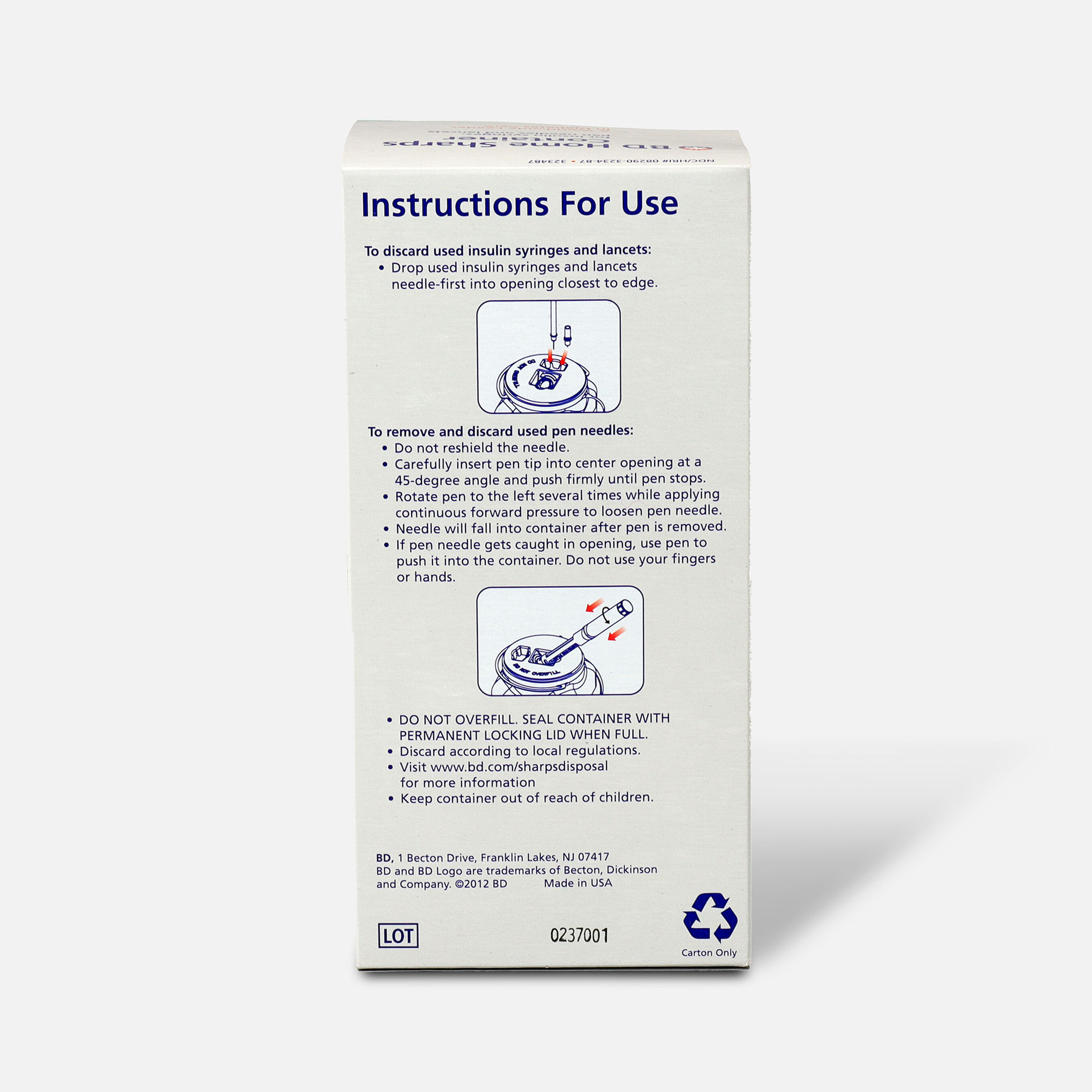 FSA Eligible BD Home Sharps Container FSA Store