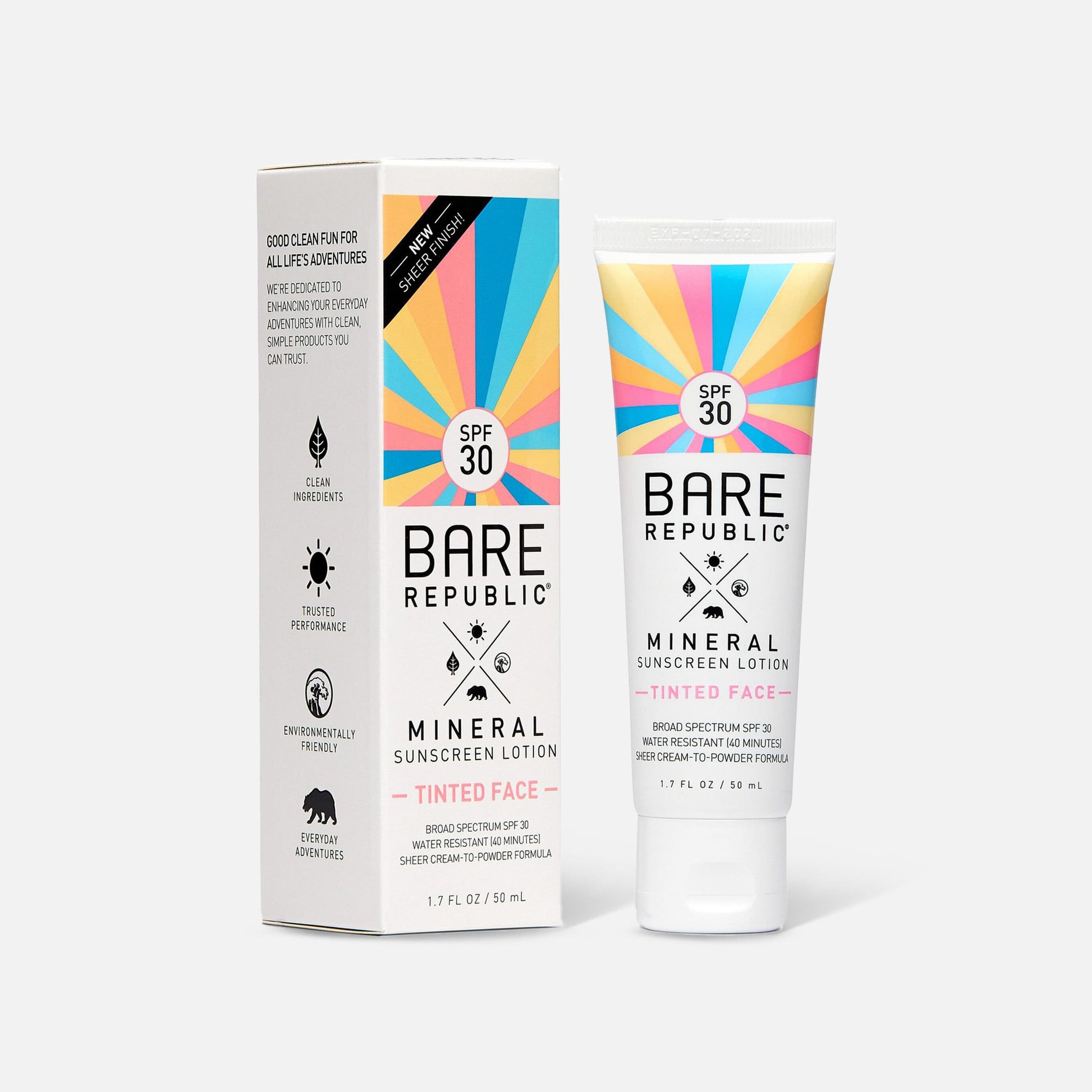 FSA Eligible Bare Republic Mineral SPF 30 Tinted Face Sunscreen Lotion