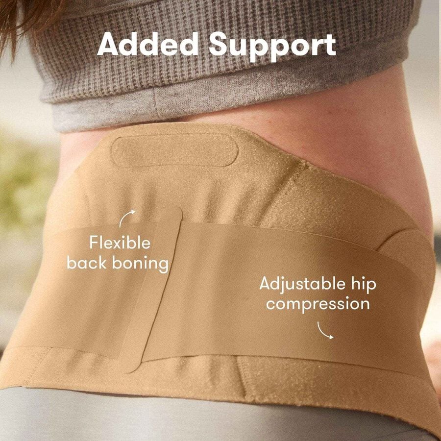 Frida Mom Dual-Support Pregnancy Belly Band, Clay, , large image number 5