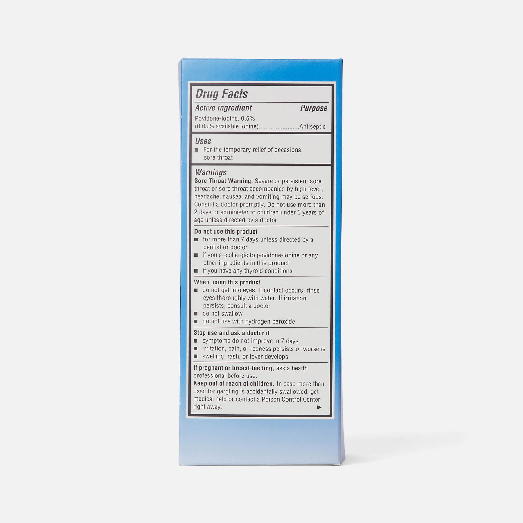 FSA Eligible Betadine Antiseptic Sore Throat Gargle, 8 fl. oz. FSA Store