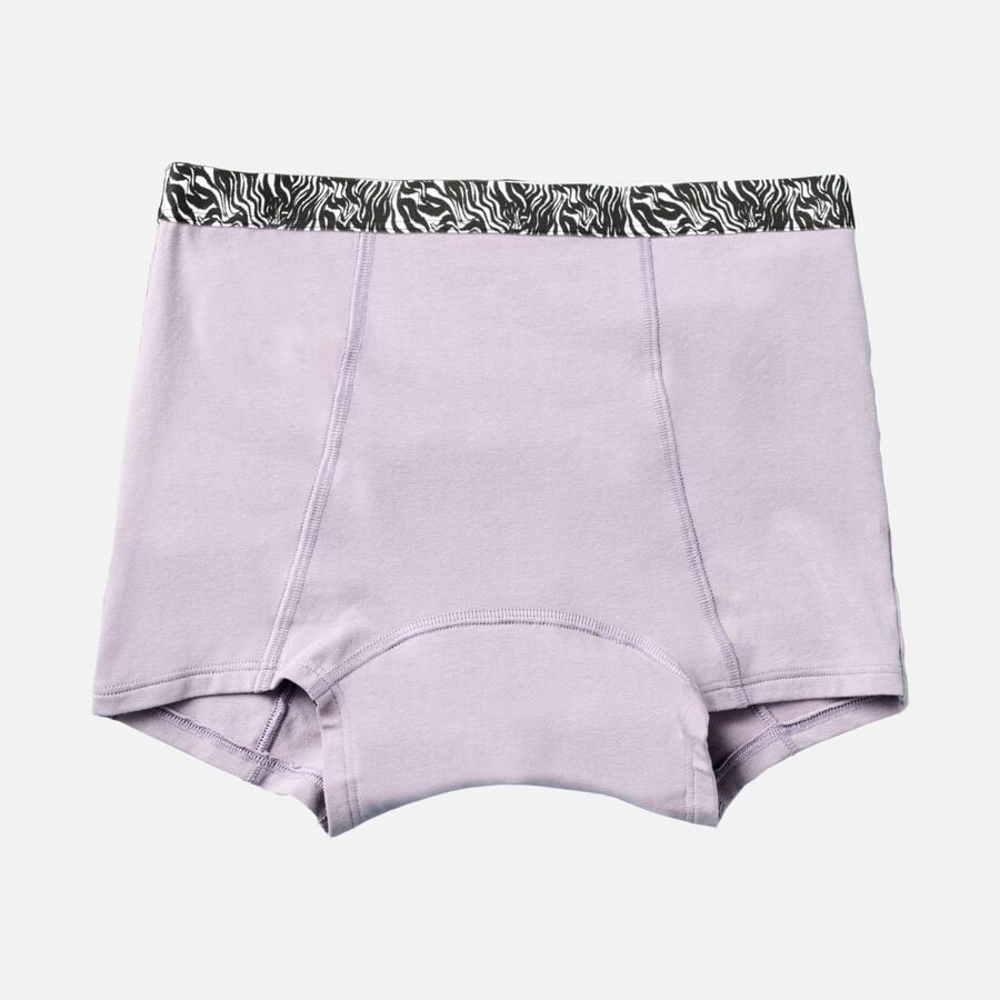 Thinx Teens Boyshort Period Underwear, Purple Ash, , large image number 0