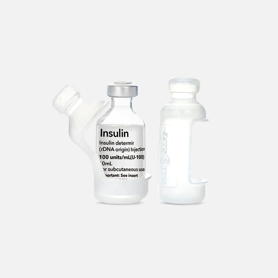 Vial Safe Insulin Vial Protector Size TALL Clear 2-Pack, Clear, large image number 0