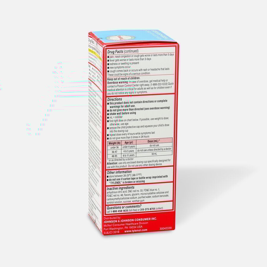 Children's Tylenol Cold + Flu, Grape Flavor, 4 fl oz., , large image number 2