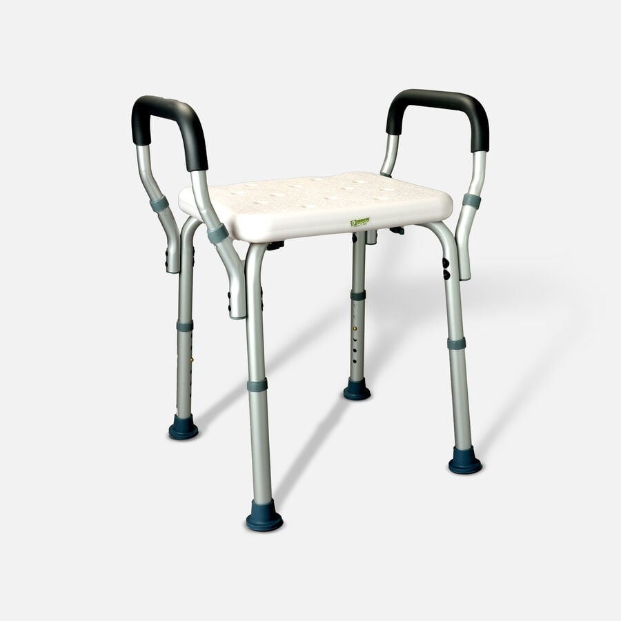 Essential Medical Deluxe Molded Shower Bench with Arms, , large image number 1
