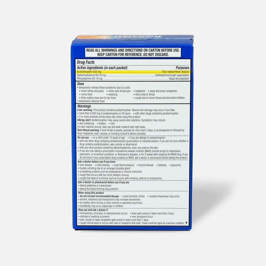 FSA Eligible Theraflu Night Time Severe Cold & Cough Powder, Honey