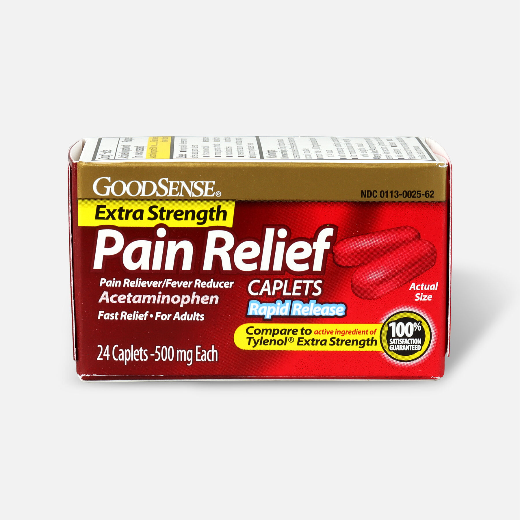GoodSense® Pain Relief Extra Strength 500 mg Rapid Release Caplets