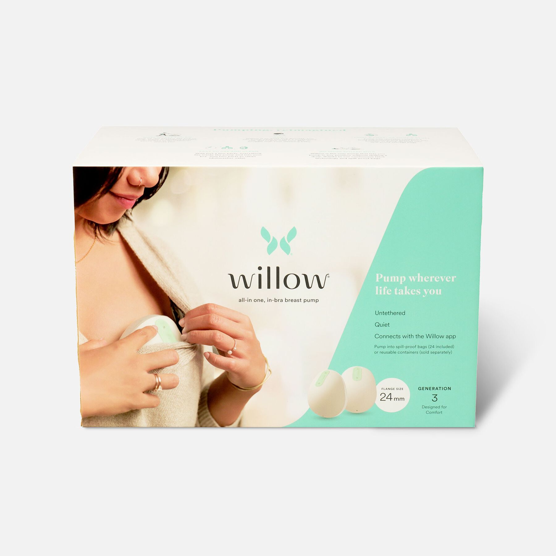 FSA Eligible Willow Generation 3 Wearable Double Electric Breast Pump